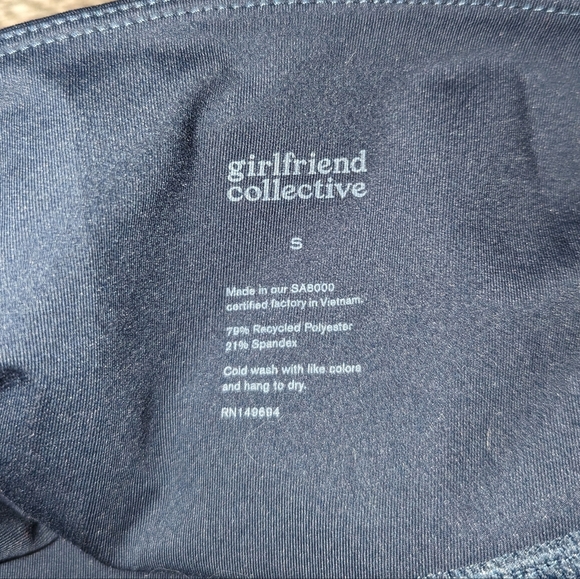 Girlfriend Collective Compressive High Rise Leggings Navy Women's Small - Picture 4 of 7